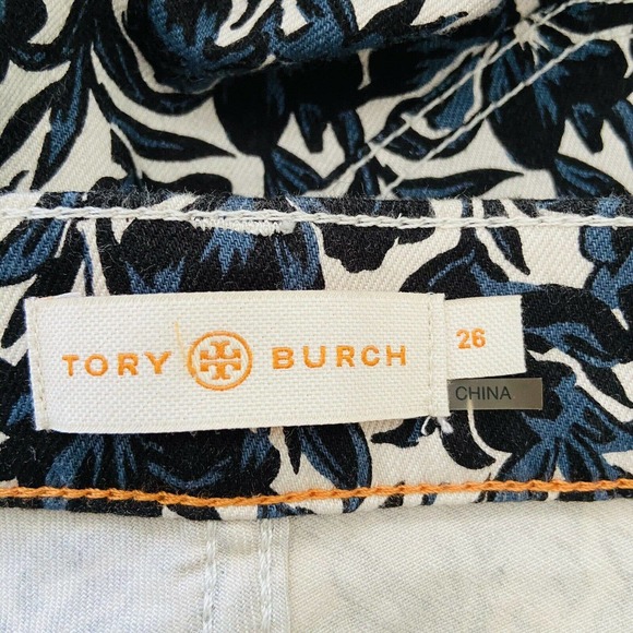 Tory Burch Blaire Floral Print Super Skinny Jeans - Picture 7 of 8